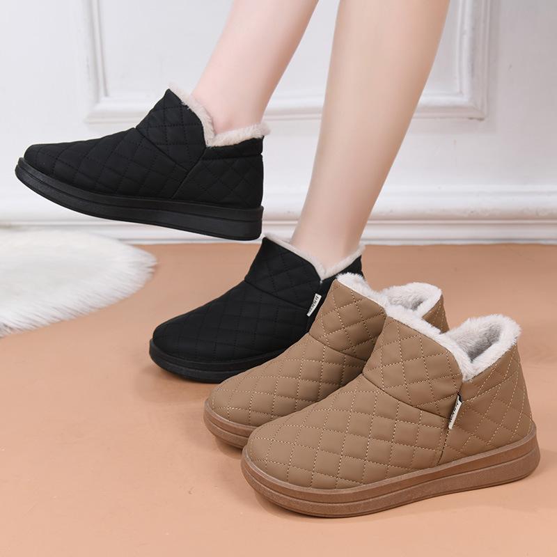 Snow Boots, Fleece and Thickened Shoes, Casual Anti-slip Boots, Short-leg Cotton Shoes