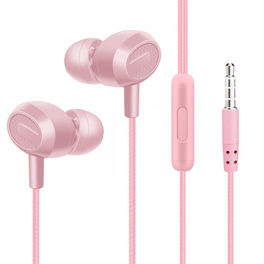 In Ear Wired Headset Stereo InEar Microphone Portable Headphones