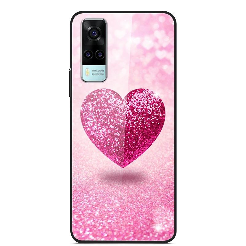 Tempered Glass Case For Vivo Y31 Y51 Case Soft Silicome Bumper For Vivo Y51 Y31 Phone Case Hard Glass Back Cover Y 31 Y 51 Funda