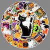 50 Halloween Doodle Cartoon Stickers Decorative Phone Case Suitcase Stickers Waterproof