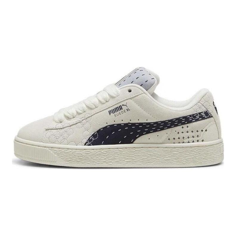 Puma Замша XL Sashiko - теплые белые кроссовки унисекс кремово-серые 395777-02