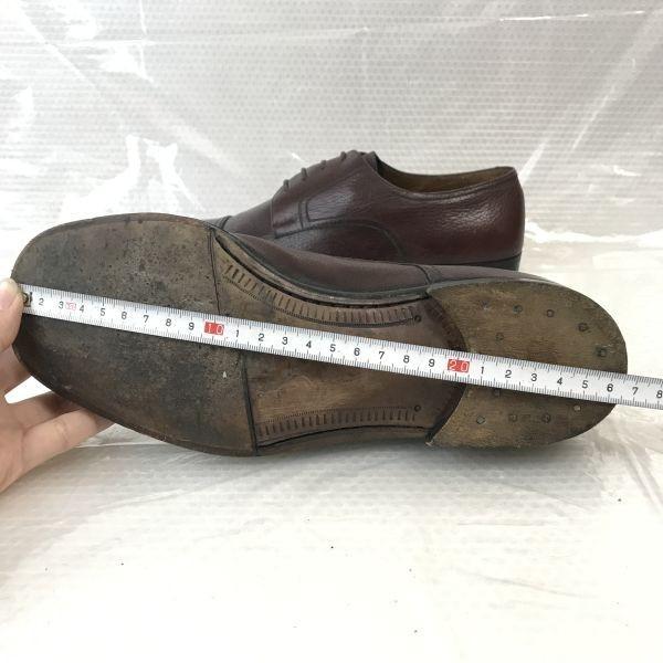 70s-80s? Italy/Europe Vintage/Castagna BRESCIA/Leather Straight Tip Shoes/6/24.5/Brown/BROWN/Dress Shoes(USED)