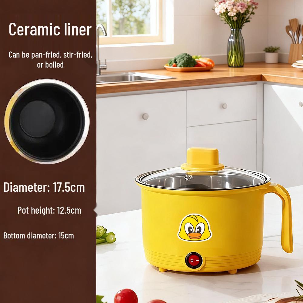 Многофункциональная электрическая плита с антипригарным покрытием: Горшочек для лапши быстрого приготовления большой емкости для общежития