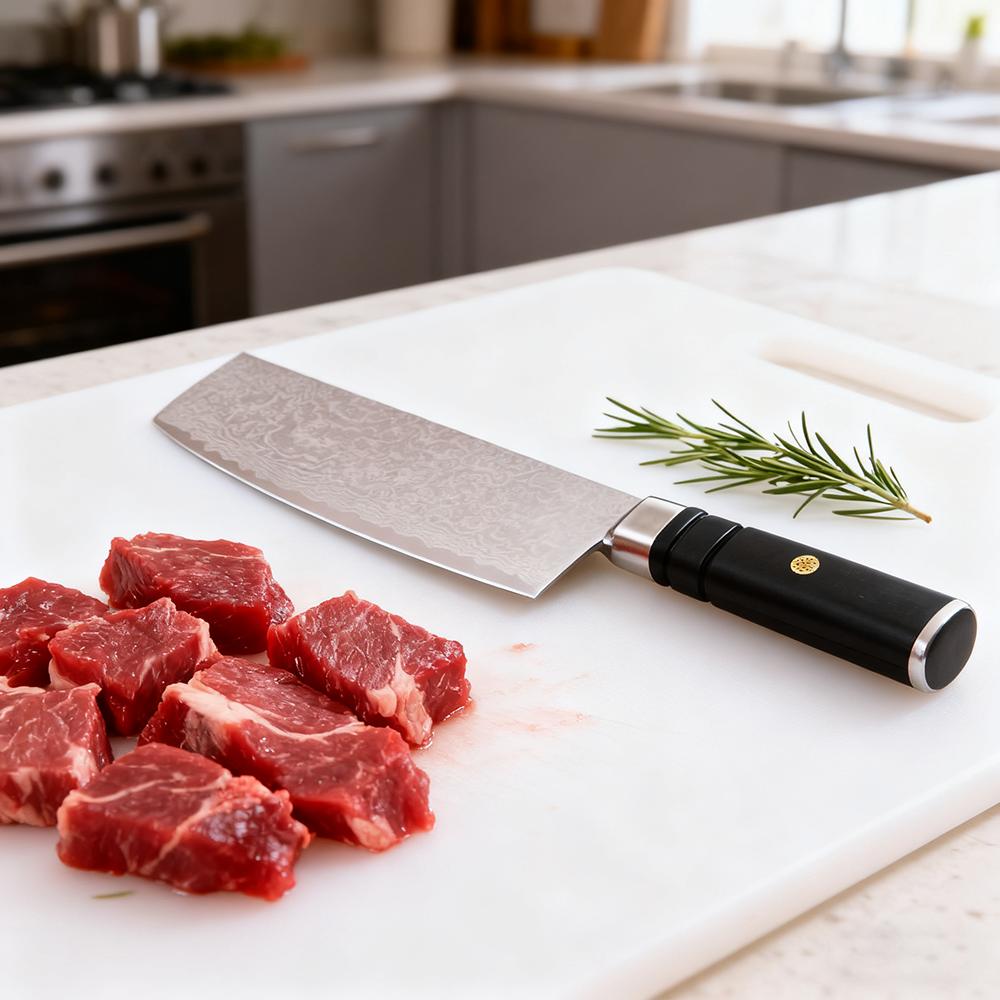7 Inch Nakiri Knife 67-layers Damascus Steel Blade G10 Handle Slicing Vegetables Chef Cleaver Meat Profissional Kitchen Knife