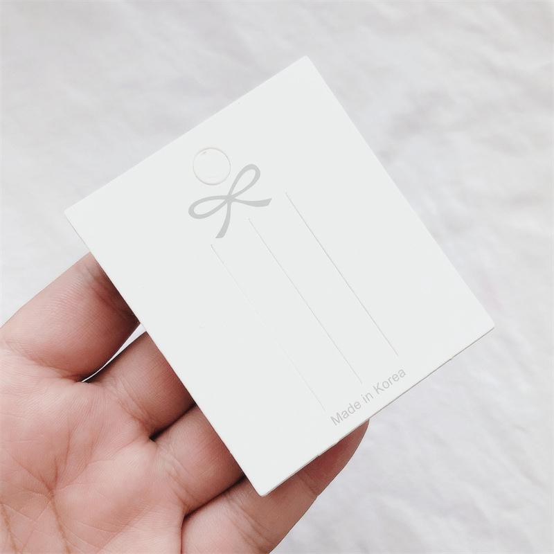 50 шт. милый бант заколка для волос карта упаковка ювелирных изделий сумка бумажная карточка заколка для волос демонстрационная карточка аксессуары для волос упаковка картон