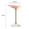 Luxury Tall Glass Natural Conch Fan Shell Glass Creative Personality Red Wine Glass Home Decoration Cocktail Mug Exquisite Gift