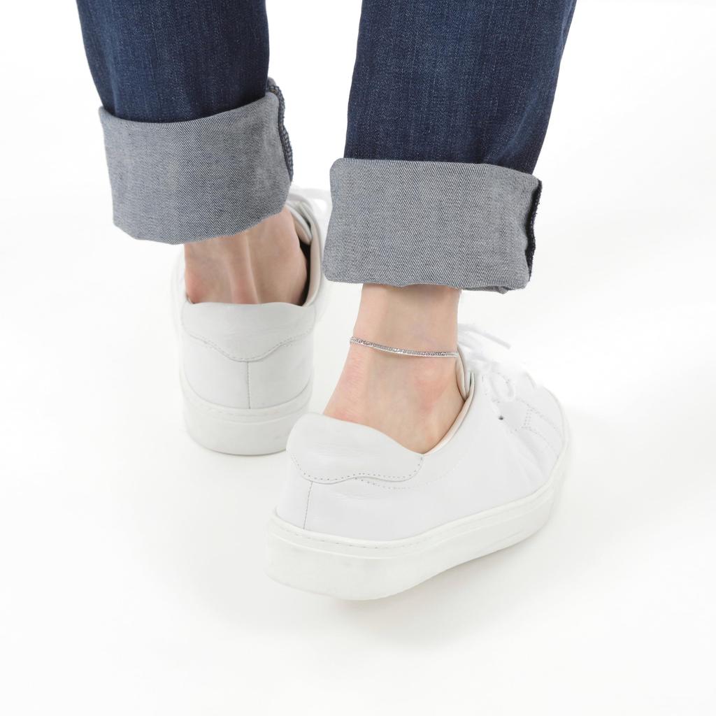 Товары Кихэй Браслет на ногу Платина Двойной 5г 23см Цепь Накатоме Клеймо сертифицированного монетного двора Выгравировано pt850 Золото [Счастливый магазин] Шестигранный Мужской Женский