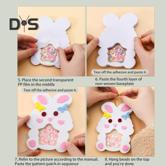 1 комплект, набор для шитья кукол с изображением животных из мультфильмов, набор для шитья из нетканого материала, для поделок, для поделок, для начинающих, для мальчиков и девочек, подарок