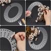 Wreath Frame Acrylic Round Wreath Boards with Holes Clear Flower Hoop Ring