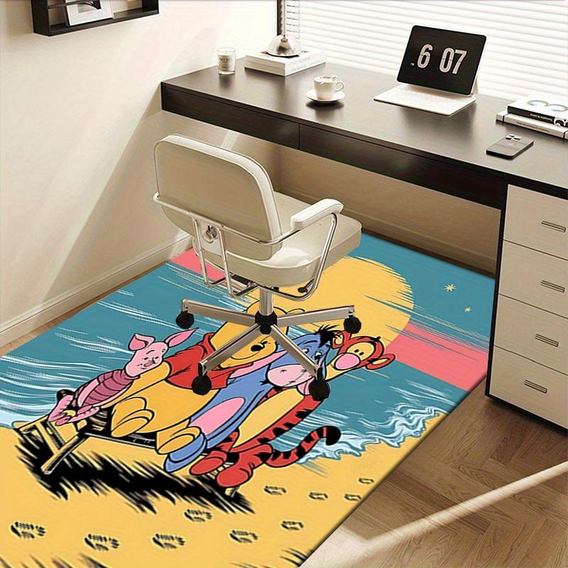 Office Rug Pooh Bear, Tigger theme 3D Printed Anti-Slip Rug-Machine Washable for Living Room