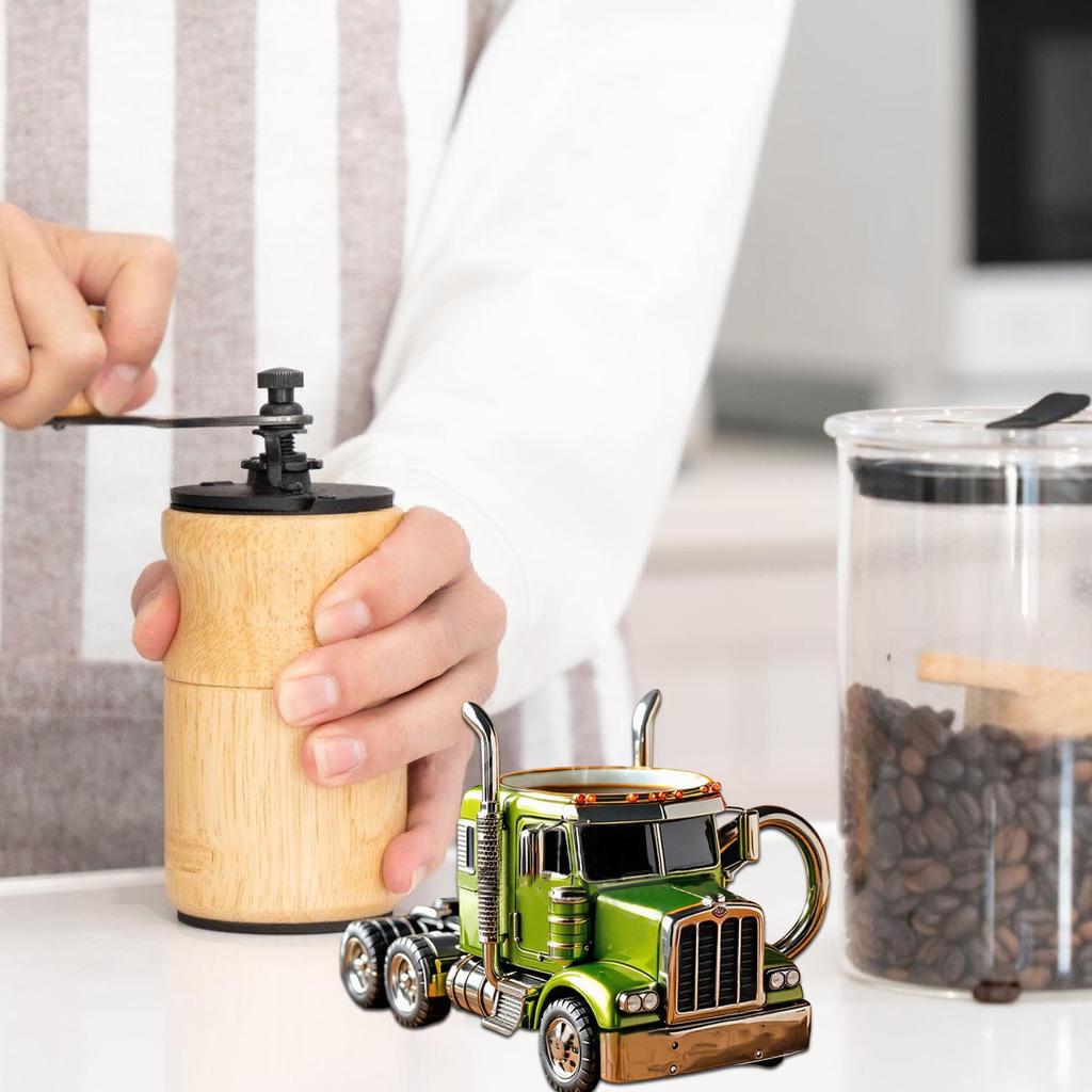 Realistic Truck Shaped Mug With Durable Resin Material Perfect For Truck Enthusiasts And Outdoor Sports Lovers