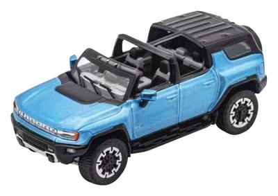 Продукты Gaincorp Масштаб 1/64 GMC Hummer EV Внедорожник (LHD) Синяя Готовая Модель KS049-361
