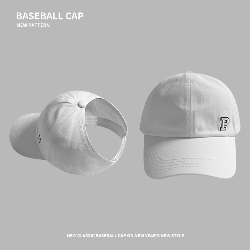 Women's trendy cap, suitable for ponytails, golf baseball cap, breathable sunshade cap with an open top for outdoor sports in all seasons