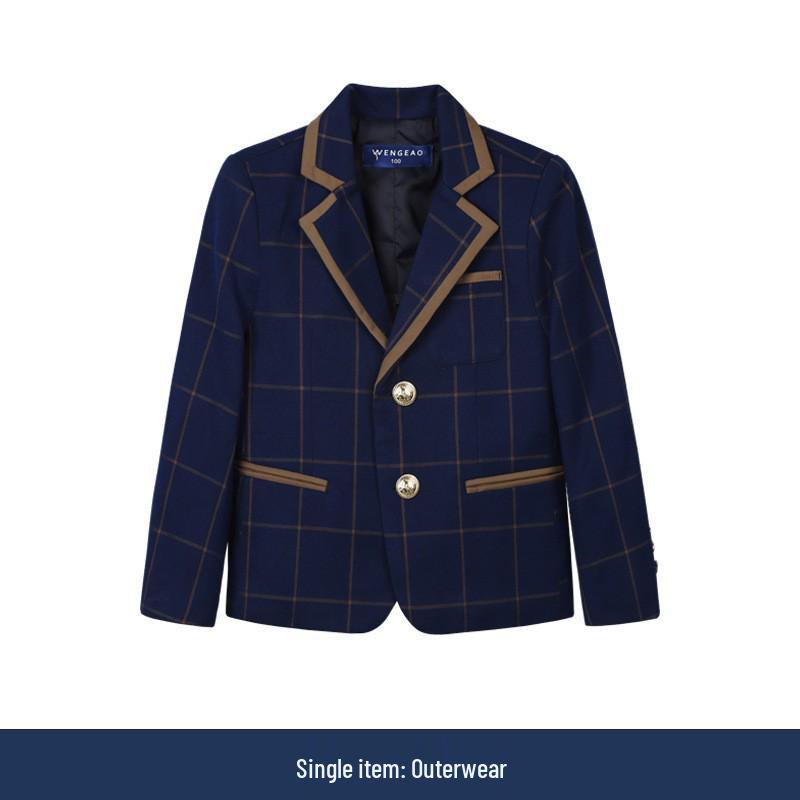 Клетчатый комплект школьной формы в британском стиле для девочек для детского сада и начальной школы