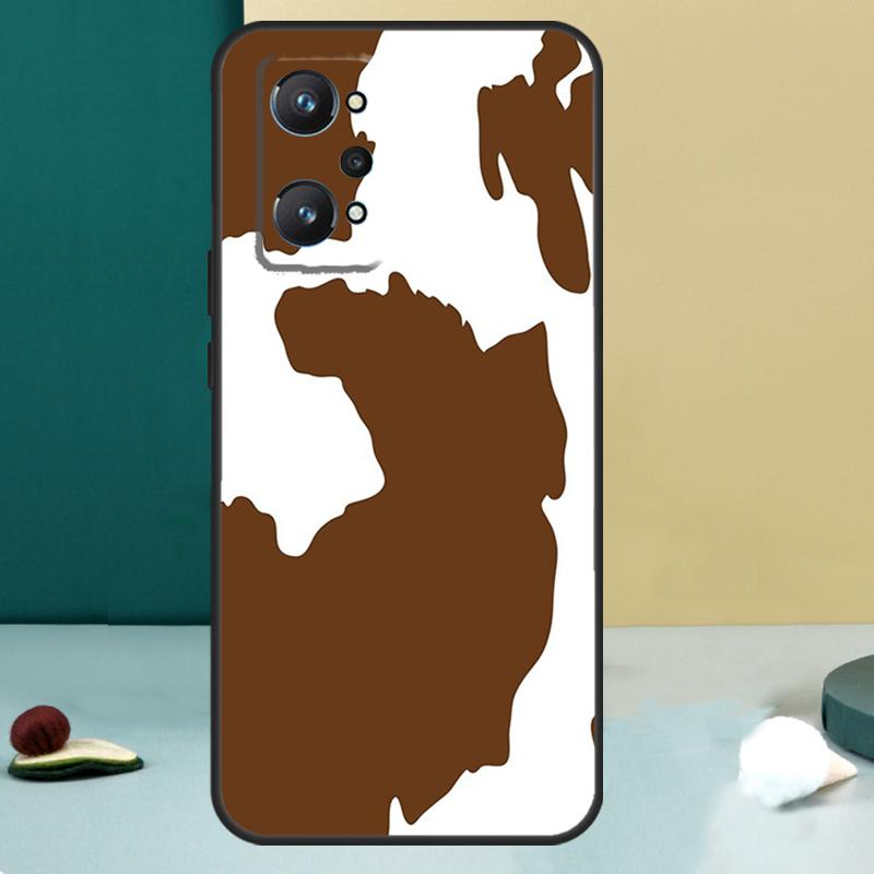 Чехол с принтом шкуры коровы для Realme 14 13 Pro Plus 10 11 12 GT 5 6 6T GT7 Pro C61 C55 C53 C51 C21Y C25S C75 C67