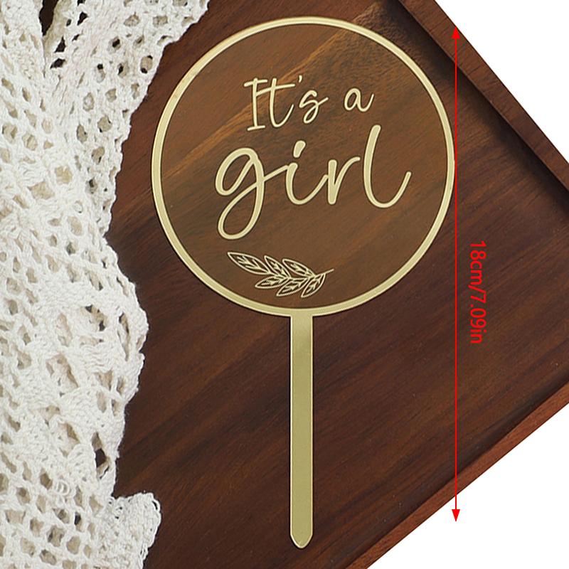 Украшения для торта «С днем рождения» из золотого акрила, украшение на торт на день рождения для девочек, украшение на день рождения, подарок на детский праздник