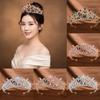European and American Bridal Tiara Baroque Crown Rhinestone Princess Crown Hair Accessories Wedding Anniversary Style Dress Headband Accessories