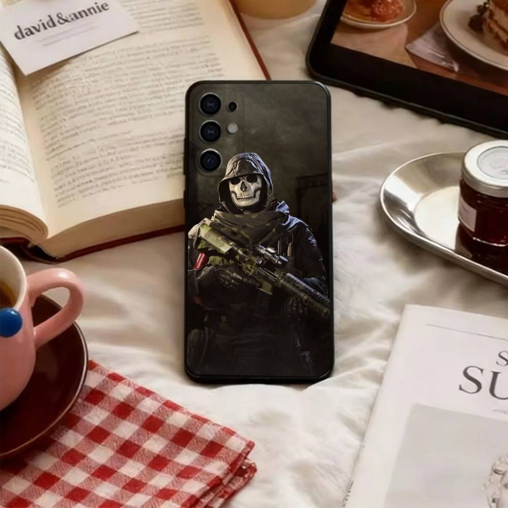 Military game Soldier Phone Case For Samsung S25,S24,S21,S22,S23,S30,Ultra,S20,Plus,Fe,Lite,Note,10,Soft Black Cover