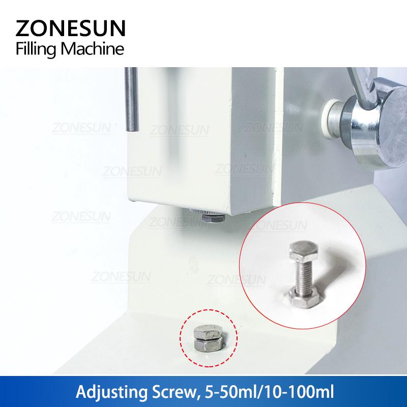 ZONESUN ZS-A03 Ручная машина для розлива кремового лака для ногтей, машина для розлива соусов и джемов
