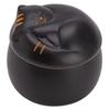Chinese Style Cute Pet Coarse Pottery Tea Caddy