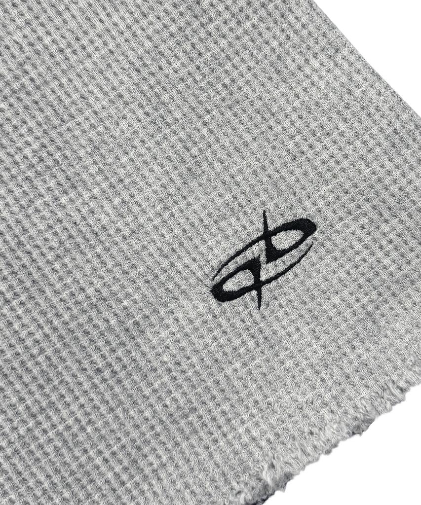 UNUSEDLAB Женская вафельная облегающая кофта с длинным рукавом [Серый]