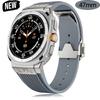 Ремешок из нержавеющей стали + силикона для Samsung Galaxy Watch Ultra 2025 Мужской Ремешок для Galaxy 7 Ultra 47 мм Без зазоров Изогнутый конец Браслет