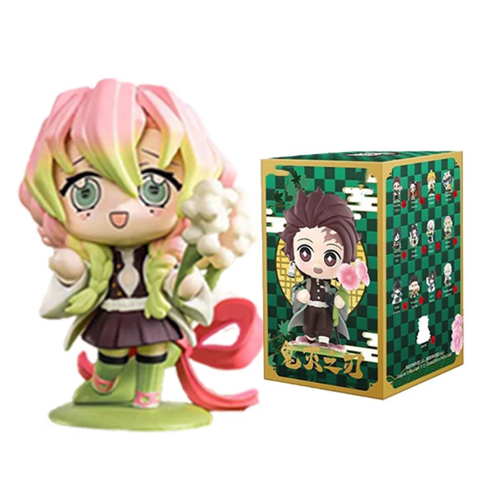 #Demon Slayer Tanjiro Kamado Nezuko Anime Cartoon Figure Blind Box Creative Statue Model Ornament Surprise Gift Box