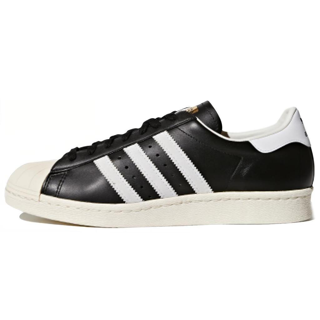 adidas Superstar 80s 'Черный' (унисекс) Черные / Белые / Меловые Скейтбордические Кроссовки G61069