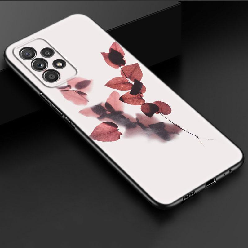 Чехол для телефона с цветочным листом для iPhone Samsung Galaxy Redmi Xiaomi Oppo OnePlus Note SA 7 8 9 10 11 12 13 14 20 21 22 23 53 54 Pro Max Plus Ultra TPU Soft