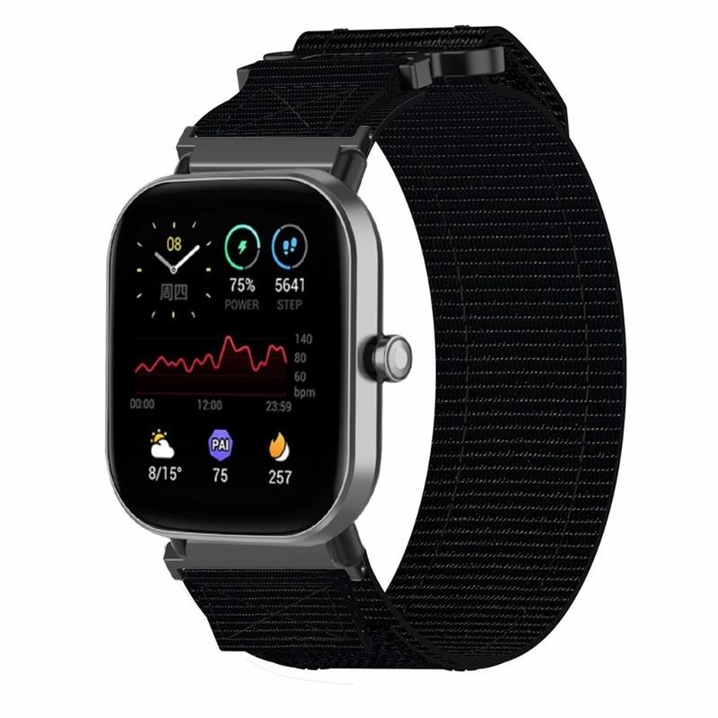 Регулируемые нейлоновые холщовые ремешки для часов, Спортивный браслет для умных часов 18 мм 20 мм