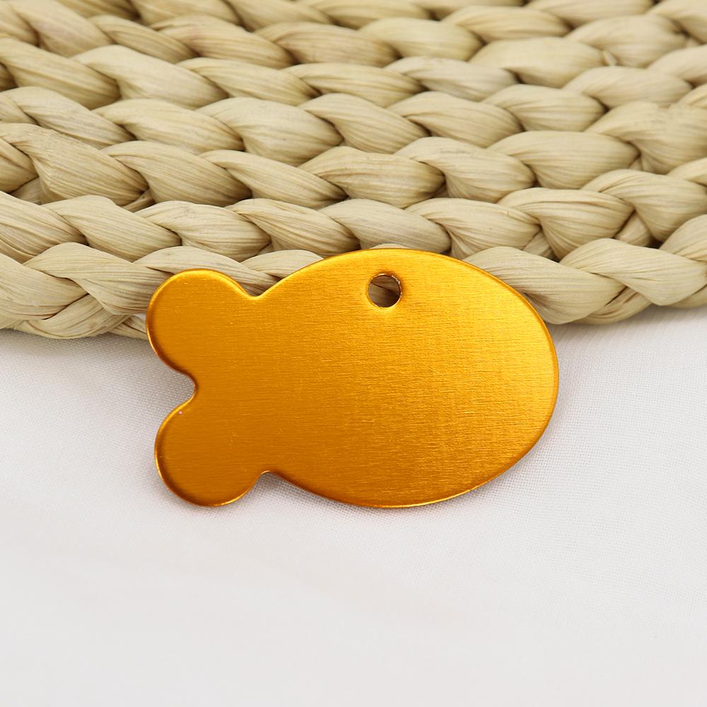 20 шт. оптовая продажа идентификационных жетонов для собак и кошек, персонализированные идентификационные жетоны для домашних животных из сплава с изображением рыб, жетоны для имен щенков и котят, аксессуары, индивидуальные для собак и кошек