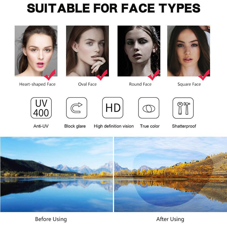 Модные солнцезащитные очки, солнцезащитные очки в большой оправе, неполяризованный модный аксессуар