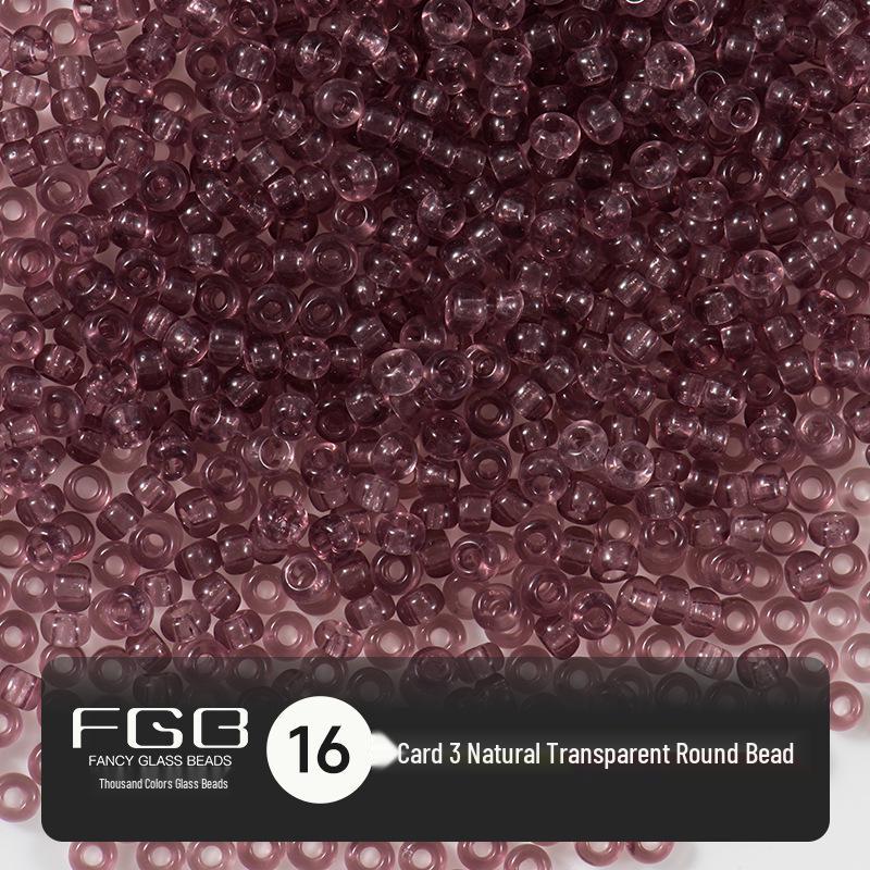 Thousand Colors 3mm Transparent Glass Seed Beads: Non-Fading DIY Jewelry Accessories