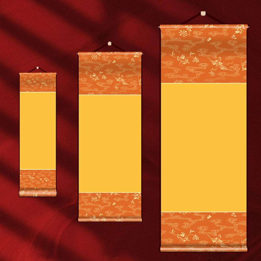 Painting Drawing Paper Vintage Rice Paper Scroll Calligraphy Paintings Mounting Scroll Artist