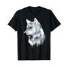 Wolf Double Exposure Surreal Animal Arches S T Shirt Black Vintage Washed Homme Streetwear Top For Everyday Wear Slightly