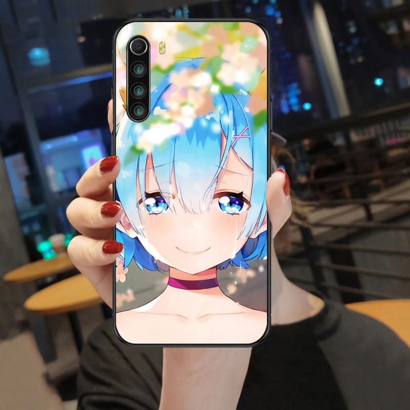 Rem Anime Cute Girl Phone Case For Xiaomi Mi 12 11T 10T 9T Lite Pro Ultra Note 10 Poco F3 F4 X4 GT Soft Black Phone Cover