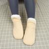 Machine Weaving V-Mouth Fluffy Slipper Socks Velvet Sleep Socks Indoor Warm Socks  Unisex