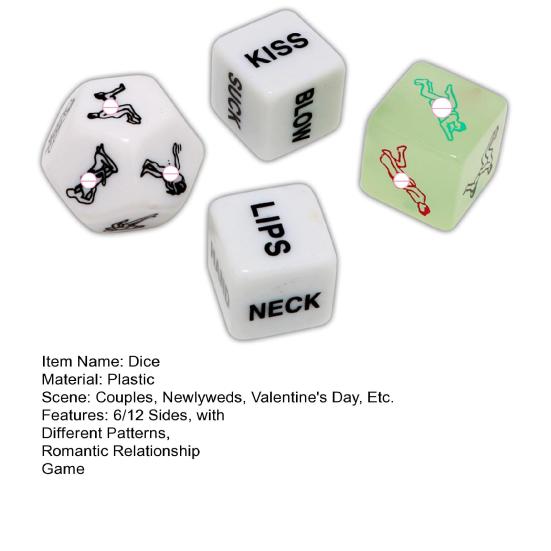 Набор кубиков для свидания, 6/12 сторон с разными узорами, игра для романтических отношений, кубики для пар, подарки на день Святого Валентина