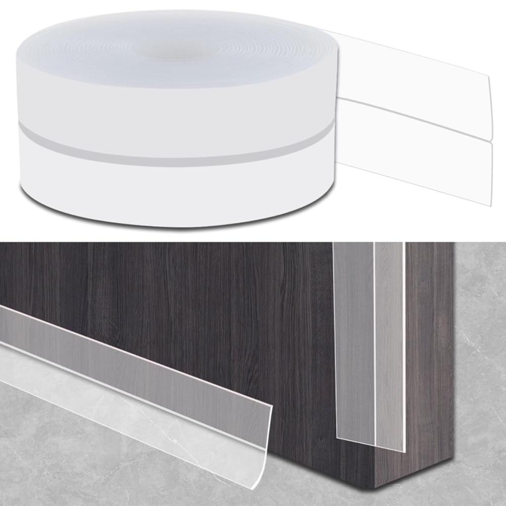 10 м Прозрачный силиконовый уплотнитель Звукоизоляционная уплотнительная лента Легко установить Уплотнительная лента для дверей и окон для дверей и окон