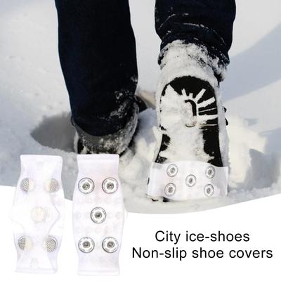 5-зубые ледоступы для обуви, снежные кошки, противоскользящие ледоступы, походные шипы, шипы, сцепление с ледяными глыбами, 5-шиповые накладки на обувь