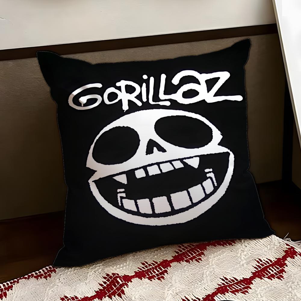 GGorillazS Band Cushion Cover Reversible Soft Durable Pillow Cover Home Car MultiScene Use for Daily Comfort