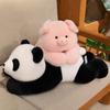 Cute panda doll plush toy cute pig doll children soothing rag doll birthday gift