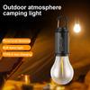 Outdoor USB Rechargeable LED Lamp Bulbs Solar Portable Camping Light with Hook Waterproof Handheld Lamp for Outdoor BBQ Camping