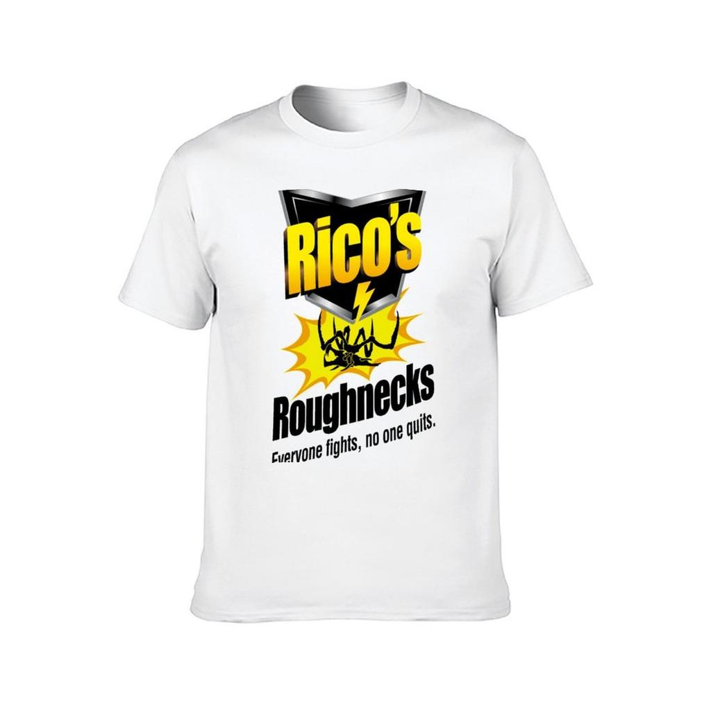 Ricos Roughnecks Классическая футболка Футболка футболки для мужчины хлопок мягкие мужские футболки хлопок Футболка