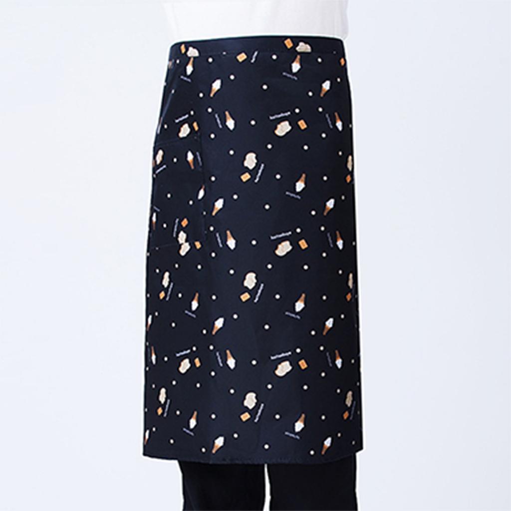 Фартук для шеф-повара, полуобрезанный рабочий фартук, фартук для официанта в ресторане, кафе