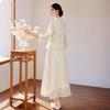 New Chinese Style Embroidered Shirt and Skirt Set