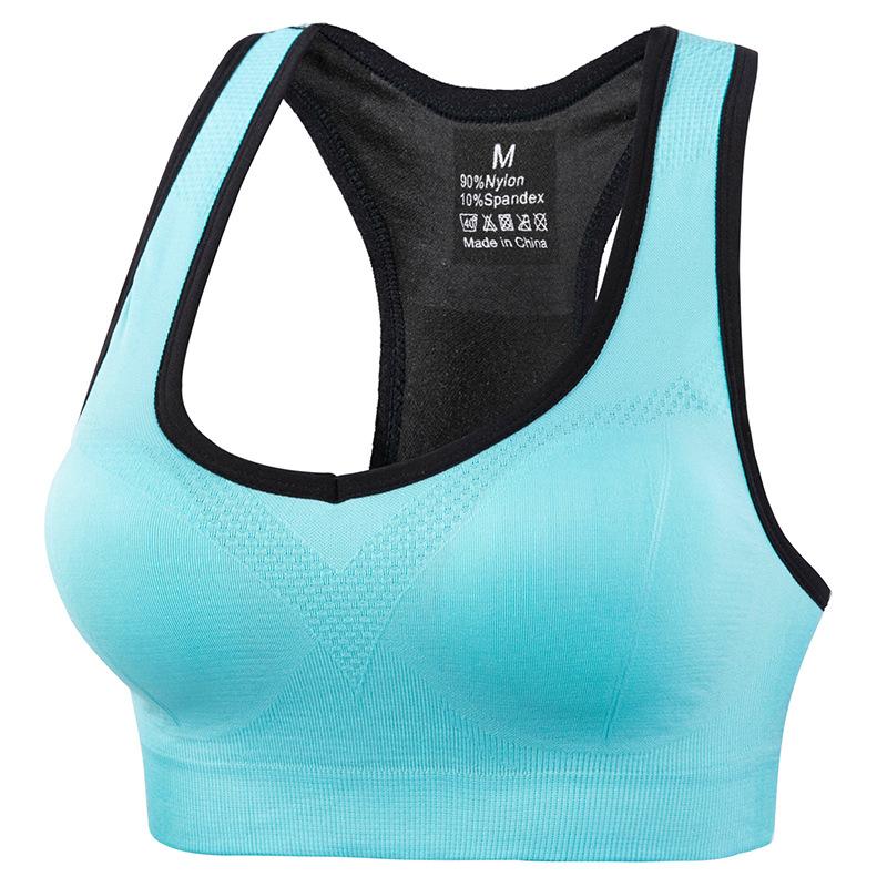 Fattened large-size hollow vest type exercise Spring and Autumn Yoga running high-intensity shock-proof exercise text