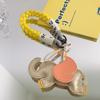 Animal Pendant Leather Keychain PU Leather Bag Charm Lovely Key Chain Holder  For Women