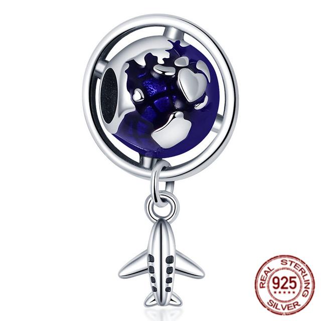 New Star Heart Double &Snowflake Snow Globe Dangle Charm Bead Fit Original Silver 925 Fasion Bracelet Bangle Diy Women Jewelry