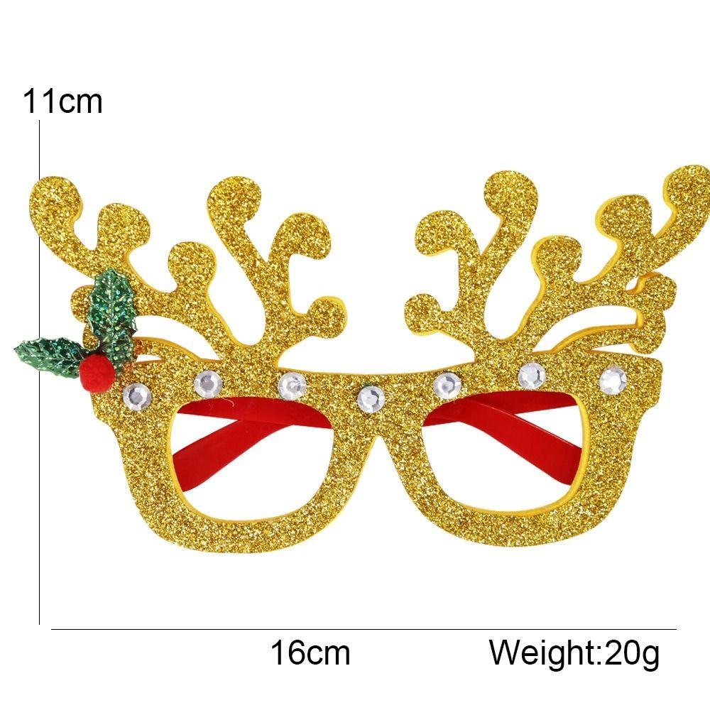 Party Decorations Christmas Frame Glasses Christmas Decorative Glasses Santa Claus Eyeglasses